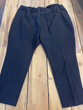 Veronica Beard Womens Black Elastic Waist Classic Skinny Dress Pants Size 24